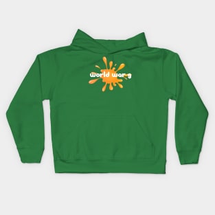 Orange Splat Kids Hoodie